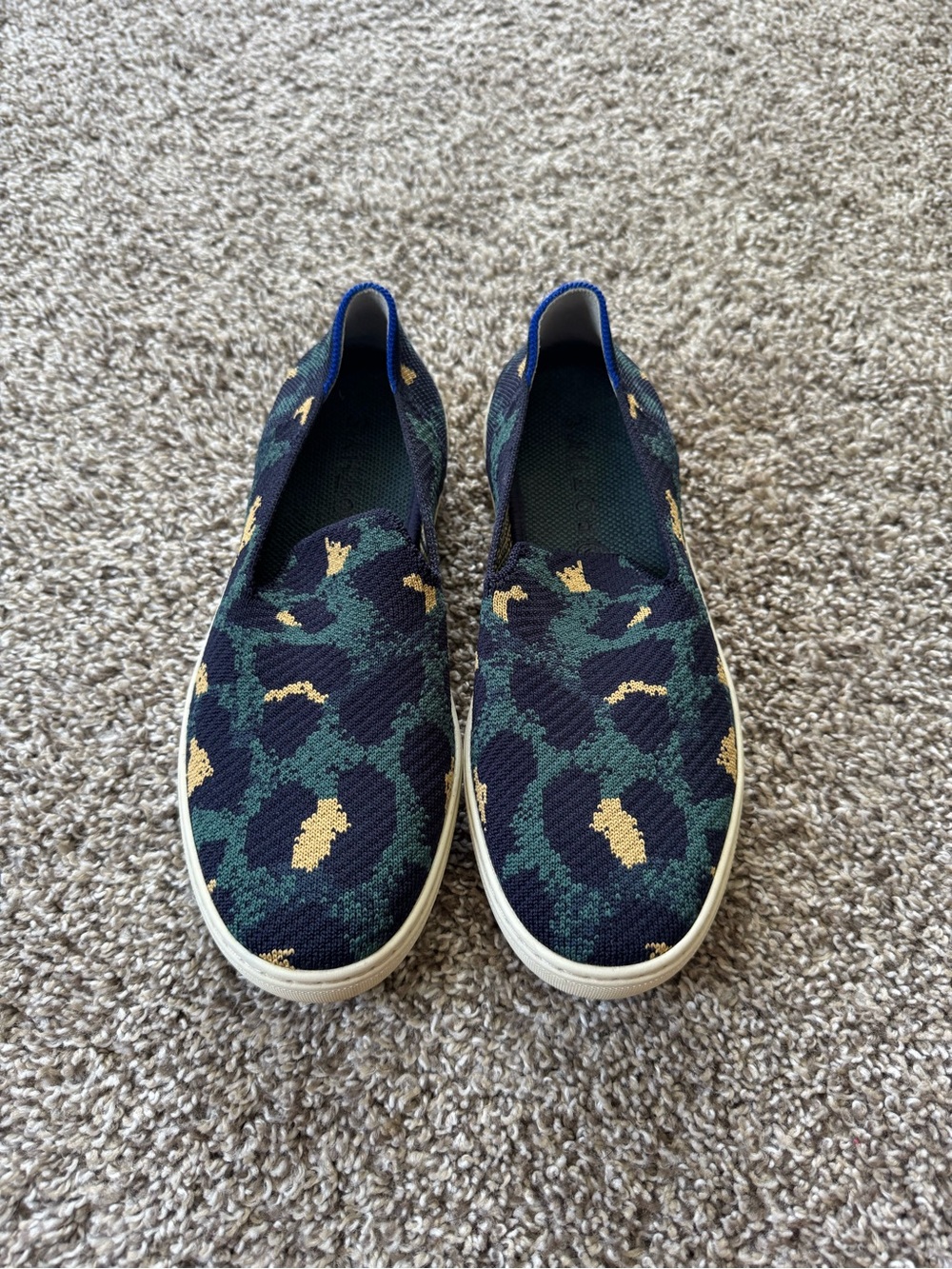 Rothy’s The Slip On Blue Spot Sneaker